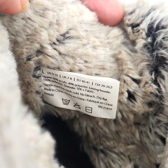 NWOT Dearfoams Slipper Heather Gray - Picture 2 of 3